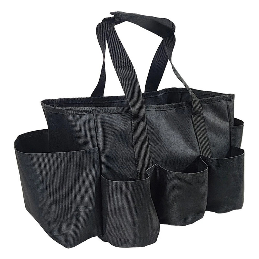 Gartentasche aus 600D Oxford-Gewebe, Werkzeugtasche mit Tragegriff und 7 AuĂźentaschen, Organizer fur Gartenwerkzeuge